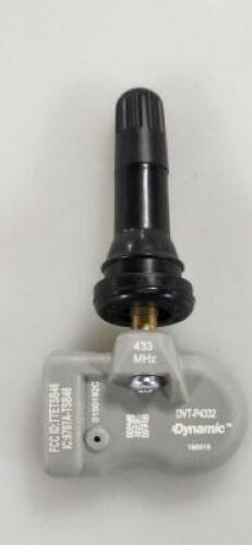 DESCRIPTION: (4) TPMS SENSOR BRAND/MODEL: DVT SENSOR #DVT-P4332 INFORMATION: BLACK RETAIL$: $32.45 EA SIZE: 2021 HYUNDAI ACCENT QTY: 4