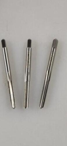 DESCRIPTION: (2) HSS TAP SET BRAND/MODEL: HERTEL 02385573 RETAIL$: $23.08 EA SIZE: #8-32 UNC QTY: 2