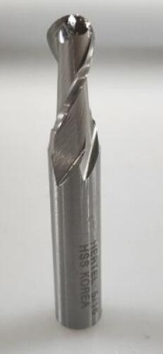 DESCRIPTION: (1) HSS BALL END MILL BRAND/MODEL: HERTEL 41117128 RETAIL$: 31.15 SIZE: 5/16". 3/4" LOC QTY: 1