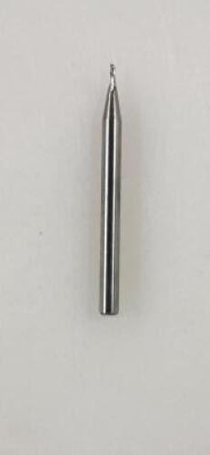 DESCRIPTION: (3) SOLID CARBIDE SLOT END MILL BRAND/MODEL: KENNAMETAL 17694845 RETAIL$: 84.8 SIZE: 0.8000 mm 1.5mm LOC 3mmSD QTY: 3