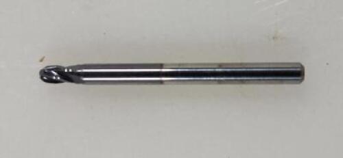 DESCRIPTION: (2) SOLID CARBIDE SQ END MILL BRAND/MODEL: ACCUPRO 01982164 RETAIL$: $15.98 EA SIZE: 1/16" 1/8" LOC 1/8" SD QTY: 2