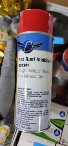 DESCRIPTION: (6) RUST INHIBITOR SPRAY PAINT BRAND/MODEL: CLASS C SOLUTIONS #BD1341 INFORMATION: RED RETAIL$: $12.34 EA SIZE: 12 OZ QTY: 6