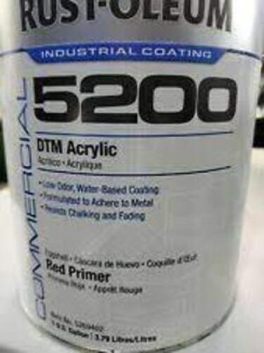 DESCRIPTION: (1) DTM ACRYLIC BRAND/MODEL: RUST-OLEUM #1TBF3 INFORMATION: SAFETY RED RETAIL$: $106.00 EA SIZE: 1 GALLON QTY: 1