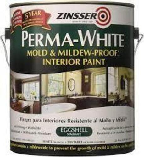 DESCRIPTION: (1) MOLD AND MILDEW PROOF INTERIOR PAINT BRAND/MODEL: ZINSSER INFORMATION: EGGSHELL RETAIL$: $20.00 EA SIZE: 1 GALLON QTY: 1