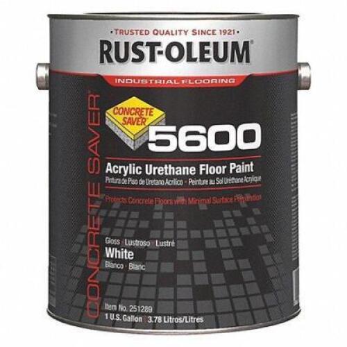 DESCRIPTION: (1) FLOOR PAINT BRAND/MODEL: RUST-OLEUM #4VYG8 INFORMATION: WHITE RETAIL$: 89.94 SIZE: 1 GALLON QTY: 1