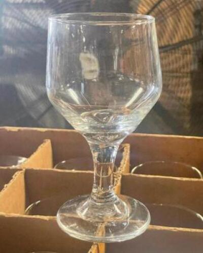 (36) - CT. BOX OF TEA GLASSES