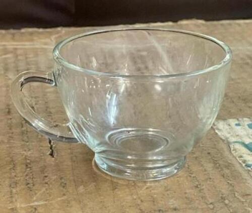 (26) - CT. BOX OF GLASS TEA CUPS