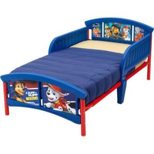 DESCRIPTION: PAW PATROL PLASTIC TODDLE BED BRAND/MODEL: NICK JR. RETAIL: $54.69 LOCATION: SHOWROOM 1 QTY: 1