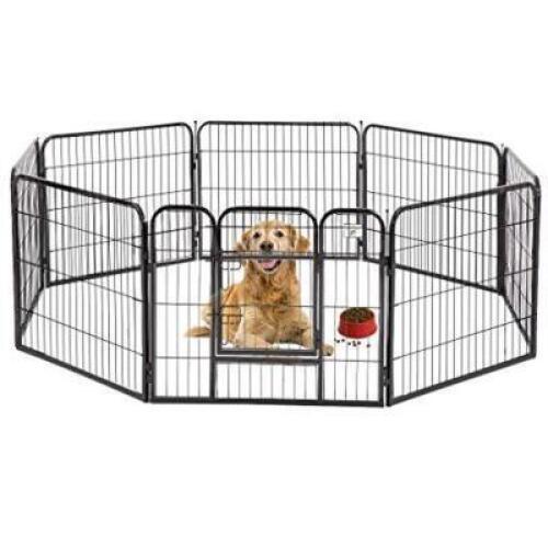 DESCRIPTION: 8-PANEL HEAVY DUTY PLAYPEN DOG EXERCISE PEN FENSE BRAND/MODEL: BESTPET RETAIL: $119.99 SIZE: 32" H LOCATION: SHOWROOM 1 QTY: 1