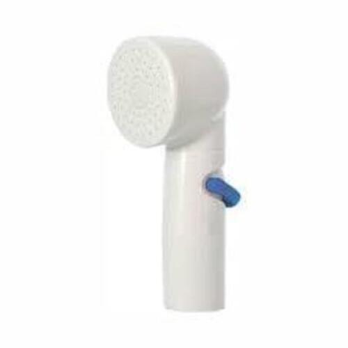 DESCRIPTION: 1-SPRAY 3" SINGLE WALL MOUNT LOW FLOW HANDHELD SHOWER HEAD IN WHITE BRAND/MODEL: RINSE ACE RETAIL: $21.99 LOCATION: SHOWROOM 1 QTY: 1