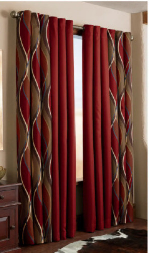 DESCRIPTION: MONTEGO GROMMET TOP PANEL IN PAPRIKA BRAND/MODEL: NO 918 RETAIL: $19.99 SIZE: 48"X63" LOCATION: SHOWROOM 1 QTY: 1