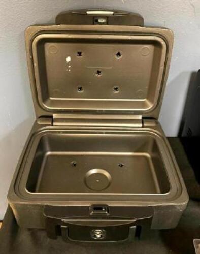 DESCRIPTION: SENTRY SAFE (NO KEY - OPEN) LOCATION: SHOWROOM 1 QTY: 1