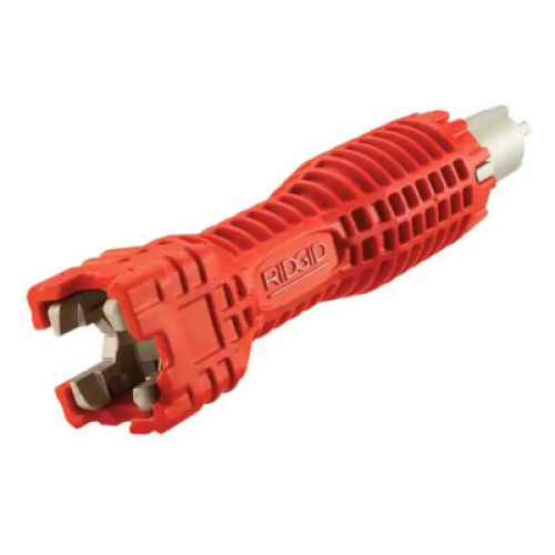 DESCRIPTION: EZ CHANGE PLUMBING WRENCH FAUCET INSTALLATION AND REMOVAL TOOL BRAND/MODEL: RIDGID RETAIL: $23.27 LOCATION: SHOWROOM 1 QTY: 1