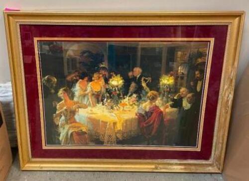 DESCRIPTION: LARGE FRAMED WALL ART LOCATION: SHOWROOM 1 QTY: 1