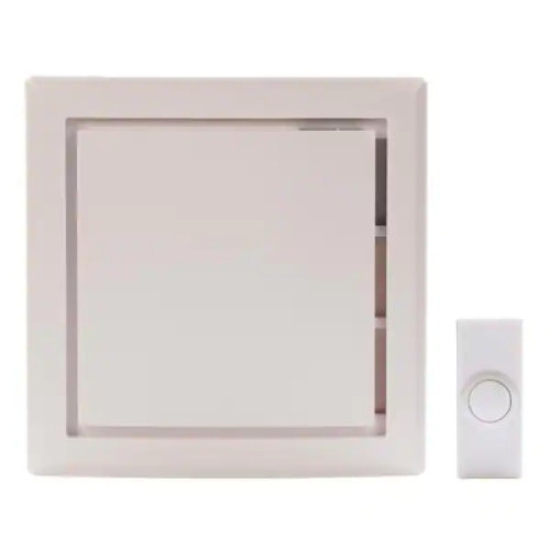 DESCRIPTION: WIRELESS BATTERY OPERATED DOOR BELL KIT WITH 1-PUSH BUTTON IN WHITE BRAND/MODEL: DEFIANT RETAIL: $29.97 LOCATION: SHOWROOM 1 QTY: 1