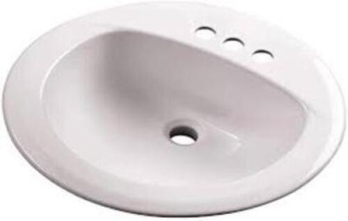 DESCRIPTION: ROUND LAVATORY SINK IN WHITE BRAND/MODEL: GERBER RETAIL: $66.08 LOCATION: SHOWROOM 1 QTY: 1