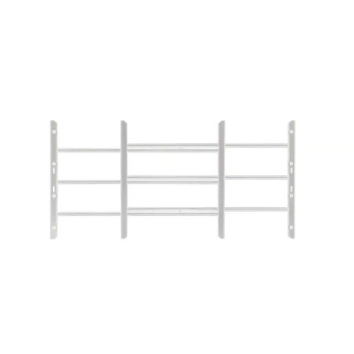 DESCRIPTION: AWG ADJUSTABLE WIDTH 4-BAR WINDOW GUARD BRAND/MODEL: GRISHAM RETAIL: $47.70 SIZE: 22-3/4" TO 36-1/2" LOCATION: SHOWROOM 1 QTY: 1