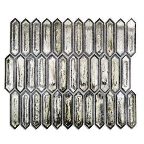 DESCRIPTION: 6 SQFT OF ARTEMIS PLATINUM MOSS MOSAIC TILE BRAND/MODEL: SOHO STUDIO RETAIL: $1.99 EACH LOCATION: SHOWROOM 1 QTY: 6