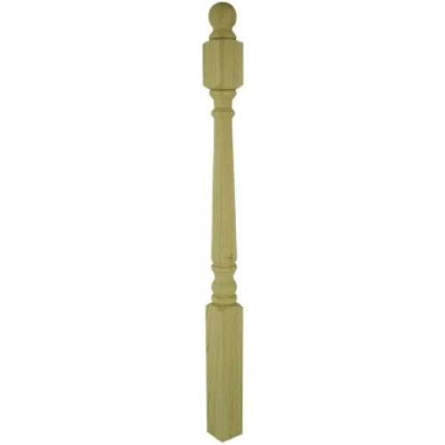 DESCRIPTION: UNFINISHED RED OAK STARTING NEWEL BRAND/MODEL: STAIR PARTS RETAIL: $69.00 SIZE: 48"X3" LOCATION: SHOWROOM 1 QTY: 1