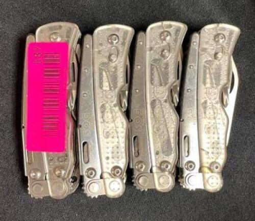 DESCRIPTION: (4) MULTI-TOOL POCKET KNIVES BRAND/MODEL: SOG LOCATION: SHOWROOM 1 QTY: 4