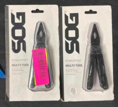 DESCRIPTION: (2) POWERPINT MULTI-TOOLS BRAND/MODEL: SOG LOCATION: SHOWROOM 1 QTY: 2