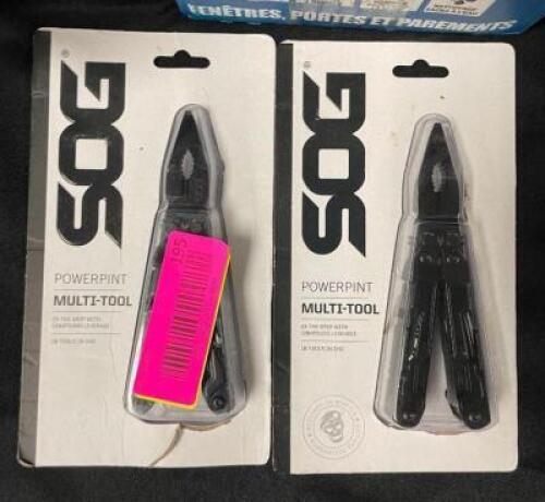 DESCRIPTION: (2) POWERPINT MULTI-TOOLS BRAND/MODEL: SOG LOCATION: SHOWROOM 1 QTY: 2