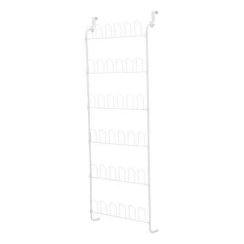 DESCRIPTION: 18-PAIR OVER THE DOOR SHOE RACK IN WHITE BRAND/MODEL: MAINSTAYS RETAIL: $9.97 LOCATION: SHOWROOM 1 QTY: 1