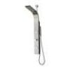 DESCRIPTION: VERNAZZA 43 IN. 2-JET SHOWER PANEL SYSTEM WITH SHOWER HEAD AND HAND SHOWER IN STAINLESS STEEL BRAND/MODEL: MEDITERRANEO RETAIL$: $139.00