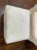 DESCRIPTION: LAY-Z-BOY CR�ME/EGGSHELL WHITE ARM CHAIR W/ MATCHING OTTOMAN INFORMATION: SEE PHOTOS FOR MINOR STAINS LOCATION: UPSTAIRS OFFICE QTY: 1 - 4