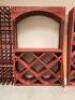DESCRIPTION: 46" X 13" X 72" WOODEN WINE DISPLAY UNIT SIZE: 46" X 13" X 72" LOCATION: SHOWROOM 1 QTY: 1 - 2