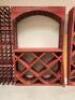DESCRIPTION: 46" X 13" X 72" WOODEN WINE DISPLAY UNIT SIZE: 46" X 13" X 72" LOCATION: SHOWROOM 1 QTY: 1 - 4