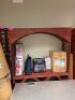 DESCRIPTION: 46" X 13" X 72" WOODEN WINE DISPLAY UNIT SIZE: 46" X 13" X 72" LOCATION: SHOWROOM 1 QTY: 1 - 5