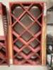 DESCRIPTION: 34" X 12" X 72" WOODEN WINE DISPLAY RACK SIZE: 34" X 12" X 72" LOCATION: SHOWROOM 1 QTY: 1 - 2