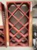DESCRIPTION: 34" X 12" X 72" WOODEN WINE DISPLAY RACK SIZE: 34" X 12" X 72" LOCATION: SHOWROOM 1 QTY: 1 - 4