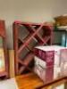 DESCRIPTION: 34" X 12" X 72" WOODEN WINE DISPLAY RACK SIZE: 34" X 12" X 72" LOCATION: SHOWROOM 1 QTY: 1 - 5