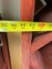 DESCRIPTION: 34" X 12" X 72" WOODEN WINE DISPLAY RACK SIZE: 34" X 12" X 72" LOCATION: SHOWROOM 1 QTY: 1 - 6
