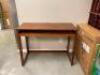 DESCRIPTION: 40" X 16" WOODEN OFFICE DESK WITH SLIDING KEYBOARD TRAY SIZE: 40" X 16" LOCATION: SHOWROOM 1 QTY: 1 - 3
