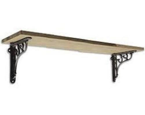 DESCRIPTION: 24" WOOD SHELF WITH DECORATIVE BRACKET RETAIL$: $43.99 SIZE: 24" LOCATION: SHOWROOM 1 QTY: 1