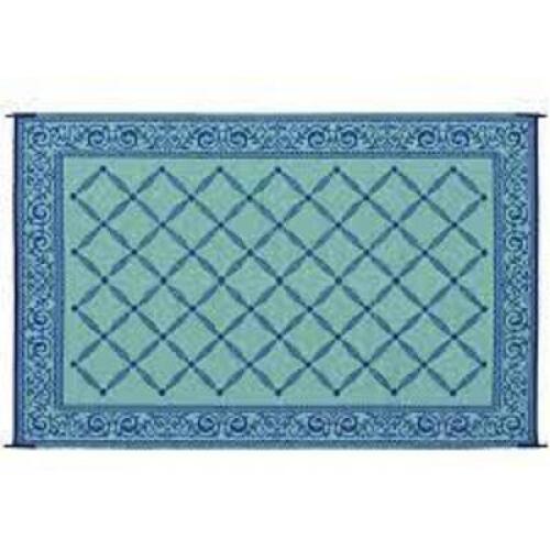 DESCRIPTION: CLASSIC BLUE/LIGHT-GREEN 6 FT. X 9 FT. REVERSIBLE MAT BRAND/MODEL: REVERSIBLE MATS RETAIL$: $28.25 LOCATION: SHOWROOM 1 QTY: 1