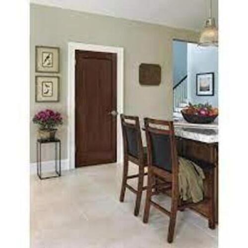 DESCRIPTION: 24 IN. X 80 IN. MADISON MILK CHOCOLATE STAIN RIGHT-HAND SOLID CORE MOLDED COMPOSITE MDF SINGLE PREHUNG INTERIOR DOOR BRAND/MODEL: JELD-WE