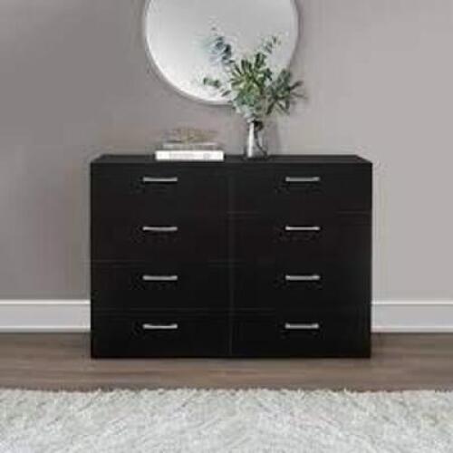 DESCRIPTION: (1) LUNDEY MODERN DRESSER BRAND/MODEL: HILLSDALE #106826-134844 INFORMATION: BLACK RETAIL$: $249.00 EA SIZE: 8 DRAWER QTY: 1