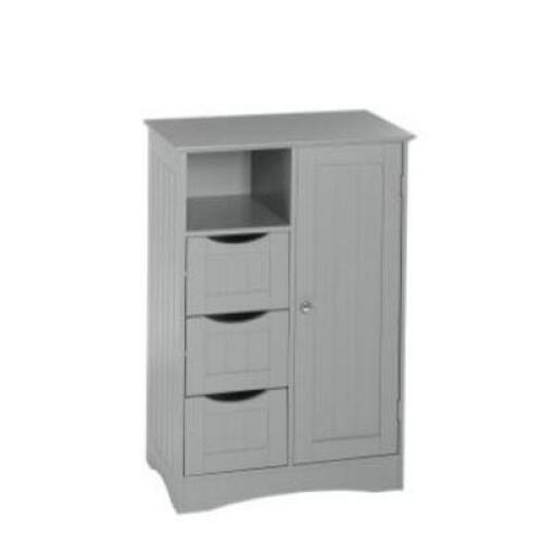 DESCRIPTION (1) FLOOR CABINET BRAND/MODEL RIVERRIDGE HOME ASHLAND COLLECTION #06-087 BQJ ADDITIONAL INFORMATION RETAILS FOR $161.08 SIZE OPEN CUBBY: 9