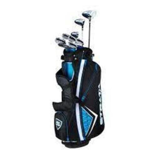 DESCRIPTION (1) STRATA COMPLETE SET GOLF CLUBS BRAND/MODEL CALLAWAY GOLF ADDITIONAL INFORMATION RETAILS FOR $350.00 SIZE 12 PIECE THIS LOT IS ONE MONE
