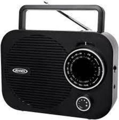 DESCRIPTION (1) PORTABLE AM/FM RADIO WITH AUX LINE BRAND/MODEL JENSEN #MR-550 ADDITIONAL INFORMATION RETAILS FOR $20.00 THIS LOT IS ONE MONEY QTY 1