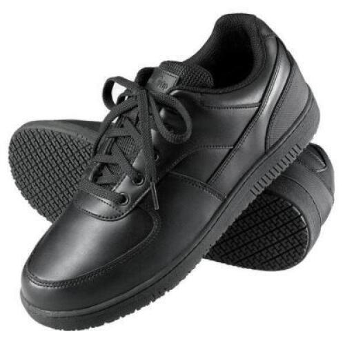 DESCRIPTION: (1) PAIR OF SLIP RESISTANT SHOES BRAND/MODEL: GENUINE GRIP #2010 INFORMATION: BLACK RETAIL$: $50.00 EA SIZE: 11W QTY: 1
