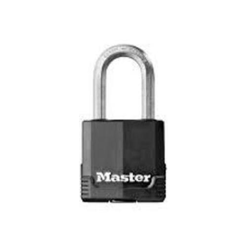 DESCRIPTION: (1) PADLOCK BRAND/MODEL: MASTER LOCK #M115XKADLF INFORMATION: BLACK RETAIL$: $20.00 EA SIZE: 5/16 in Dia Shackle, Boron Carbide Shackle,