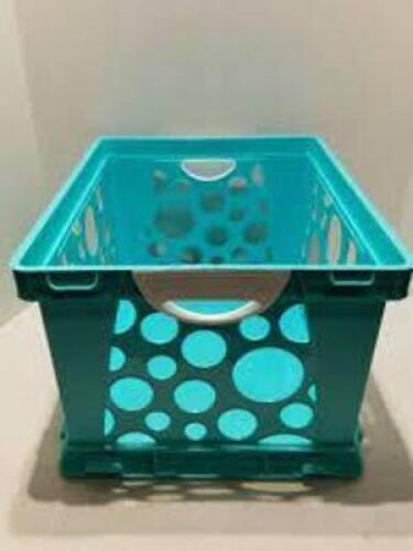 DESCRIPTION: (3) FILE CRATE BRAND/MODEL: STOREX INFORMATION: BLUE RETAIL$: $25.00 EA SIZE: 17.25X14.25X10.5 QTY: 3