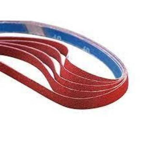 DESCRIPTION: (3) PACKS OF (50) SCALLOPED ABRASIVE BELT BRAND/MODEL: NORTON #R981 RETAIL$: $20.00 EA SIZE: 1-1/8X24 QTY: 3