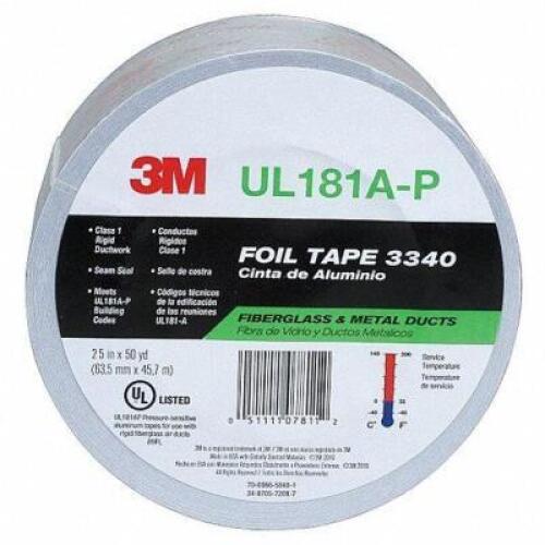 DESCRIPTION: (9) ROLLS OF FOIL TAPE BRAND/MODEL: SHOP 3M #UL181A-P INFORMATION: FOIL RETAIL$: $20.00 EA SIZE: 2.5X150 FT QTY: 9