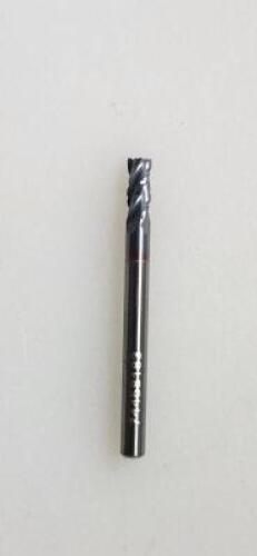 DESCRIPTION: (2) SOLID CARBIDE ROUGHING SQ END MILL BRAND/MODEL: HERTEL 74458183 RETAIL$: 41.18 SIZE: 1/8", 1/4" LOC QTY: 2